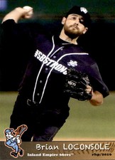 2016 Inland Empire 66ers Grandstand #19 Brian Loconsole Geneva Illinois IL Card