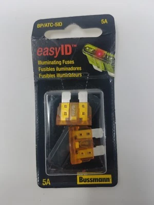 Paquete de 2 fusibles Cooper Bussman BP/ATC-5ID 5A Foto 1 de 2