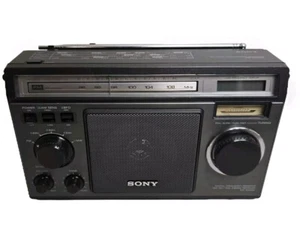 Sony ICF-6500W FM Shortwave SW MW 5-pasmowy odbiornik radiowy Włącza, bez dźwięku. - Zdjęcie 1 z 13