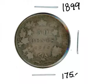 1899 Canada Fifty Cents - in Good Condition - Picture 1 of 2
