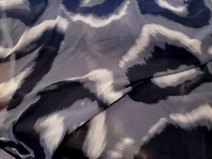 Black Grunge Chiffon Fabric Apparel Floral Fashion Scarf By the Yard - Picture 1 of 4
