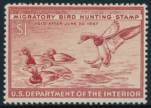 U. S. Scott #RW13 F/VF Centering (Mint Never Hinged) Scott Catalog Value: $50.00 - Picture 1 of 2