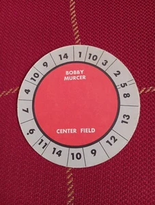 Bobby Murcer Rare Vintage  Cadaco All Star Baseball Game Disc Card Yankees - Picture 1 of 2