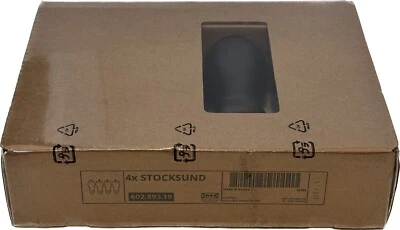 Juego de 4 patas Ikea Stocksund para reposapiés de banco otomano negro 602.893.19 Foto 1 de 3