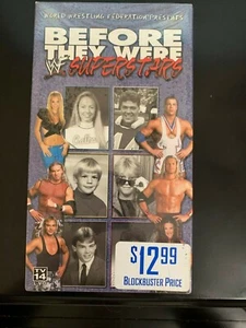 ORIGINAL WWF WWE BEFORE THEY WERE SUPERSTAR BRAND NEW SEALED VHS WRESTLING TAPE - Picture 1 of 2
