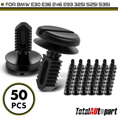 50Pcs Trunk Boot Lining Trim Retainer Clips for BMW 325e 325i 328i 5x8mm Nylon - Imagem 1 de 4