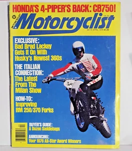 Motorcyclist Magazine April 1976 Brad Lackey Husqvarna 360 1976 All-Star Awards - Imagen 1 de 8