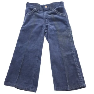Sears Pants Size 3T Blue Corduroy 35 1/2" To 38" Inches Faded Toddler Boys  - Picture 1 of 8
