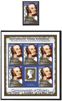 Exposição Internacional de Selos DOMINICA - Londres 1980 - Imagem 1 de 4