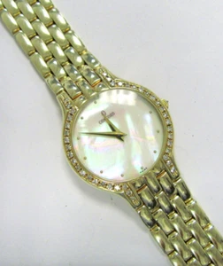 12/1996 14K GOLD Ladies Concord Les Palais Quartz 29-62-264 Watch DIAMOND Bezel - Picture 1 of 6