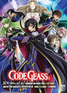 DVD ANIME Code Geass Complete Collection Boxset + Akito The Exiled + 4 Movie - Picture 1 of 3