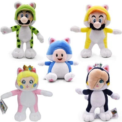 Super Mario Bros Soft Toys Luigi Toad Rosalina Cat Plush StuffedDoll Kids Gift - Image 1 of 4