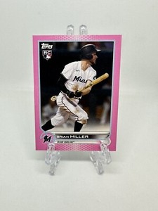 2022 Topps Series 2 MINI Pink Parallel SSP #d /25 Brian Miller RC Miami Marlins