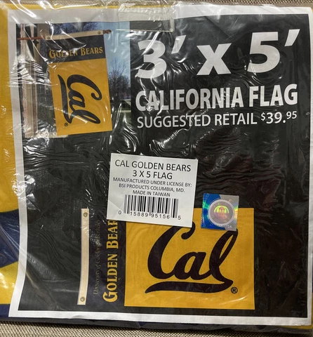 Cal Golden Bears  3’x5’ Indoor/Outdoor Flag, Football,Basketball, Baseball Cover