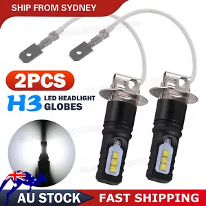 2X H3 160W 20000LM LED Car Headlight Conversion Globes Bulbs Beam 6500K White AU - Picture 1 of 9