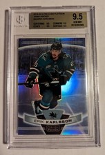 2019-20 O-Pee-Chee Platinum Pond Hockey 34 Erik Karlsson Sharks BSG 9.5 Pop 1