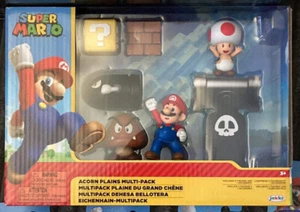 World of Nintendo Super Mario Acorns Plains Diorama Multiple Figure Set SEALED - Picture 1 of 2