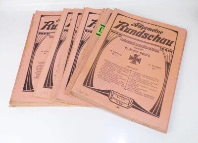 General Review Politics And Culture 1917 Complete Year Weekly Newspaper - Image 1 of 4