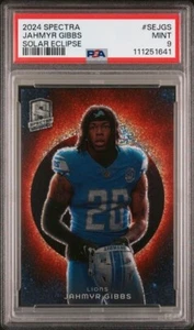 2024 Panini Spectra Jahmyr Gibbs Solar Eclipse Prizm Case Hit SSP PSA 9 - Bild 1 von 2