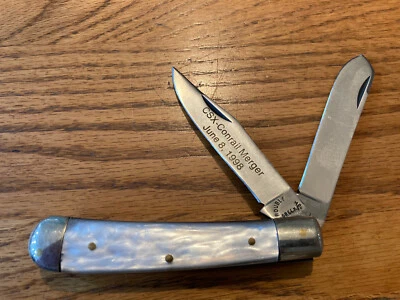 Rare- Solingen- 2 Blade- Pocket Csx-Conrail Merger June 8, 1998. Solingen Steel - Image 1 of 4