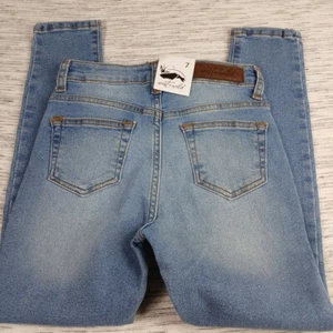 West + Wild Jeans Girls Size 7 Light Blue Jeans Western Wear Mid Wash Skinny - Picture 1 of 8