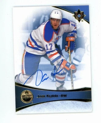 23 UD Ultimate Collection 2022 JARI KURRI Engrasadores Auto Leyenda Base Firmada Foto 1 de 2