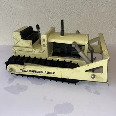 Bulldozer de metal de acero prensado Toy Structo Construction Company de colección Foto 1 de 4