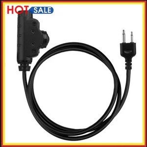 Adapter zestawu słuchawkowego tylny klips zestaw słuchawkowy wtyczka PTT do radia Kenwood Ham (IC) - Zdjęcie 1 z 11