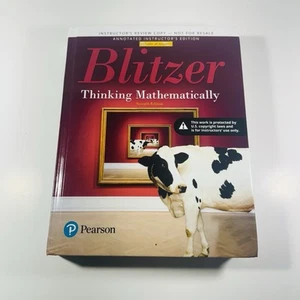 Blitzer Thinking Mathematical 7th Edition Instructors Review Copy with reply - Bild 1 von 3