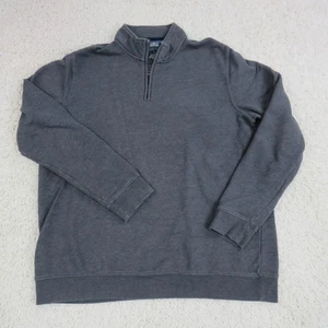 Croft & Barrow Sweater Mens Large Gray Extra Soft Half Zip Pullover Casual Warm - Picture 1 of 17