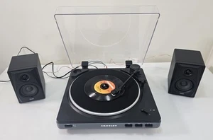 TEAC LS-M100 2-Way 3" Powered Monitor Speakers & Crosley T400 Turntable Complete - Picture 1 of 16