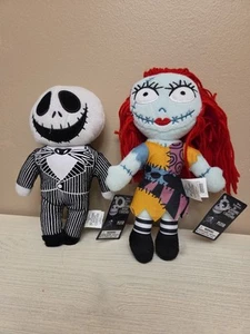 Pair Of Nightmare Before Christmas Plush Sally And Jack Skellington - Picture 1 of 3