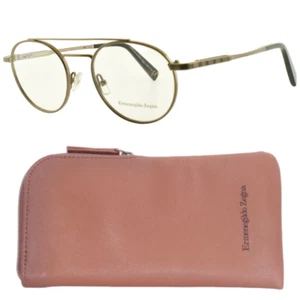 NEW!! ERMENEGILDO ZEGNA EZ5118 038 Brown Pilot Full Rim Mens Optical Frame - Picture 1 of 7