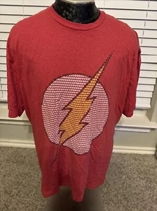 DC Comics Flash Shirt Mens Size 2XL Red Short Sleeve Crew Neck - Picture 1 of 5