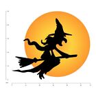 Full Moon Witch Halloween Wall Decal Sticker WS-45527