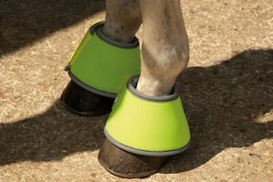 Stivali sopra portata cavallo e pony riflettenti oro renano - Foto 1 di 1