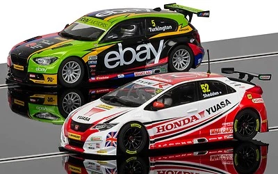 Scalextric C3694A, BTCC Champions Twin Pack - BMW 125 Series 1 & Honda Civic  - Image 1 of 4