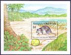 Antigua-et-Barbuda 1989 MNH MS, rat de riz géant des Antilles, rongeurs