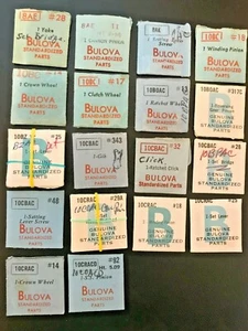 Bulova 8AE, 10BC, 10BOAC, 10BZ, 10CBAC, 10CRAC, 10CRACD Parts. See dropdown - Picture 1 of 1