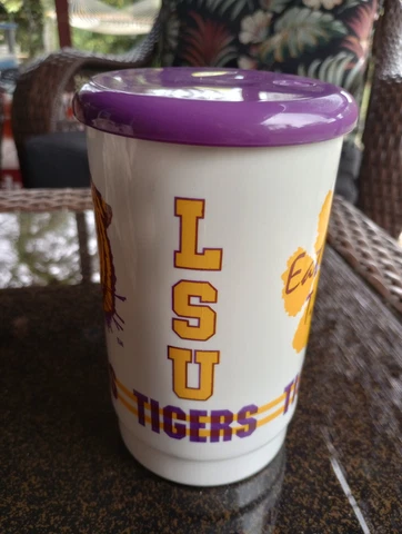 Vintage Louisiana State University Mug Cup - LSU Tiger Mug Cup Vintage 1980s NOS Cover