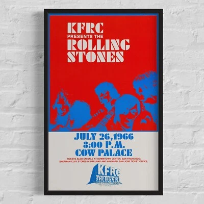 THE ROLLING STONES 'Cow Palace' 1966 California KFRC Concert Poster, 13½"x21¾" - Image 1 of 4