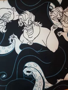 LuLaRoe OS Leggings URSULA Little Mermaid Disney Black Villains One Size Vintage - Picture 1 of 6