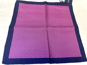 NEW! TM Lewin semi-plain silk pocket square with geometric pattern - 4 colours - Picture 1 of 27