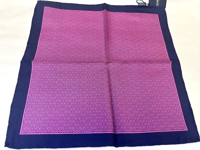 NEW! TM Lewin semi-plain silk pocket square with geometric pattern - 4 colours - Image 1 of 4