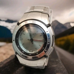 RARE CASIO WAVE CEPTOR WVX-100 WORLD TIME ANA-DIGI MEN'S WATCH FOR PARTS  - Picture 1 of 10