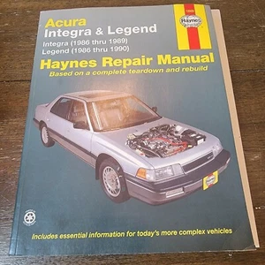 Manual de reparación Haynes Acura Integra 1986-1989 Legend 1986-1990 MPN: 12020 - Imagen 1 de 3