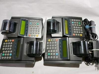Lote de 4 unidades de terminal de tarjetas de crédito Nurit 2085. 2 cables de alimentación. All Power On See Desc Foto 1 de 4