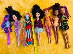 Disney Tinkerbell And Friends Dolls W/ Lil Pony Equestria Lot Of 7 ,. - Picture 1 of 6