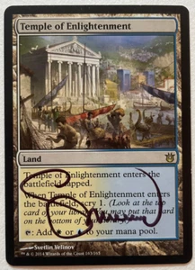 MTG Signed Temple of Enlightenment Born of the Gods by artist Svetlin Velinov NM - Picture 1 of 1