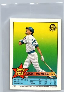 1989 O-Pee-Chee Super Star Sticker Card Rafael Palmeiro - #52 - Chicago Cubs 🔥 - Picture 1 of 2